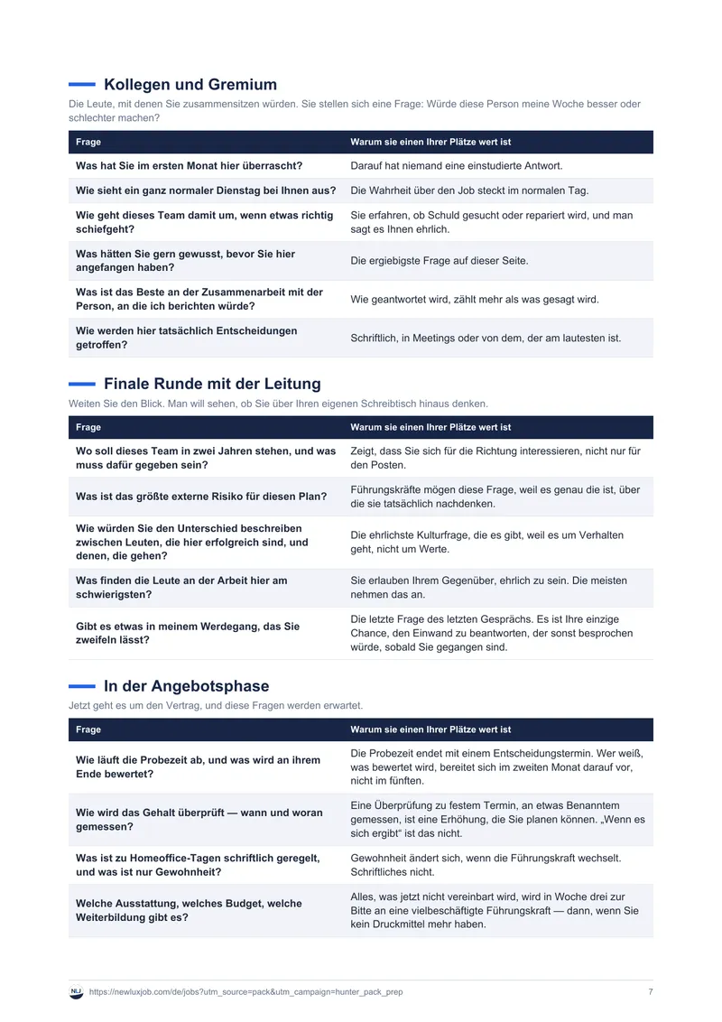 Planer für die Vorbereitung aufs Vorstellungsgespräch, Seite 4