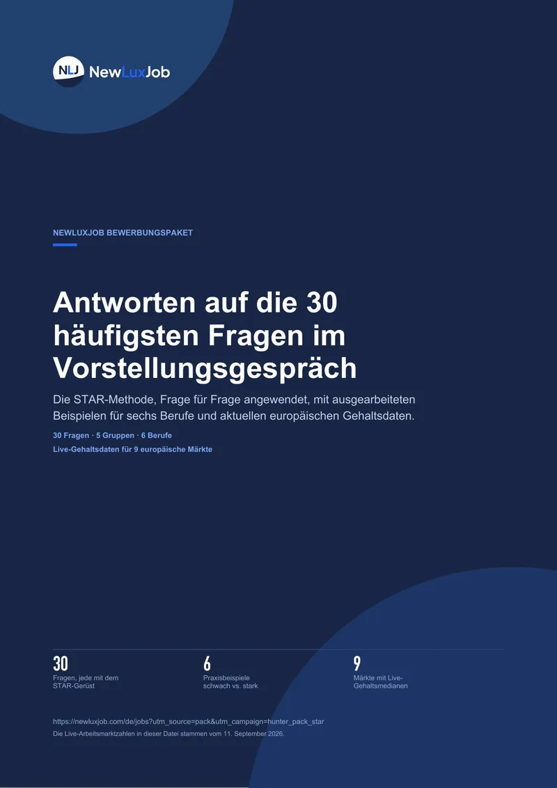 30 Interviewfragen mit STAR-Antworten, Seite 1
