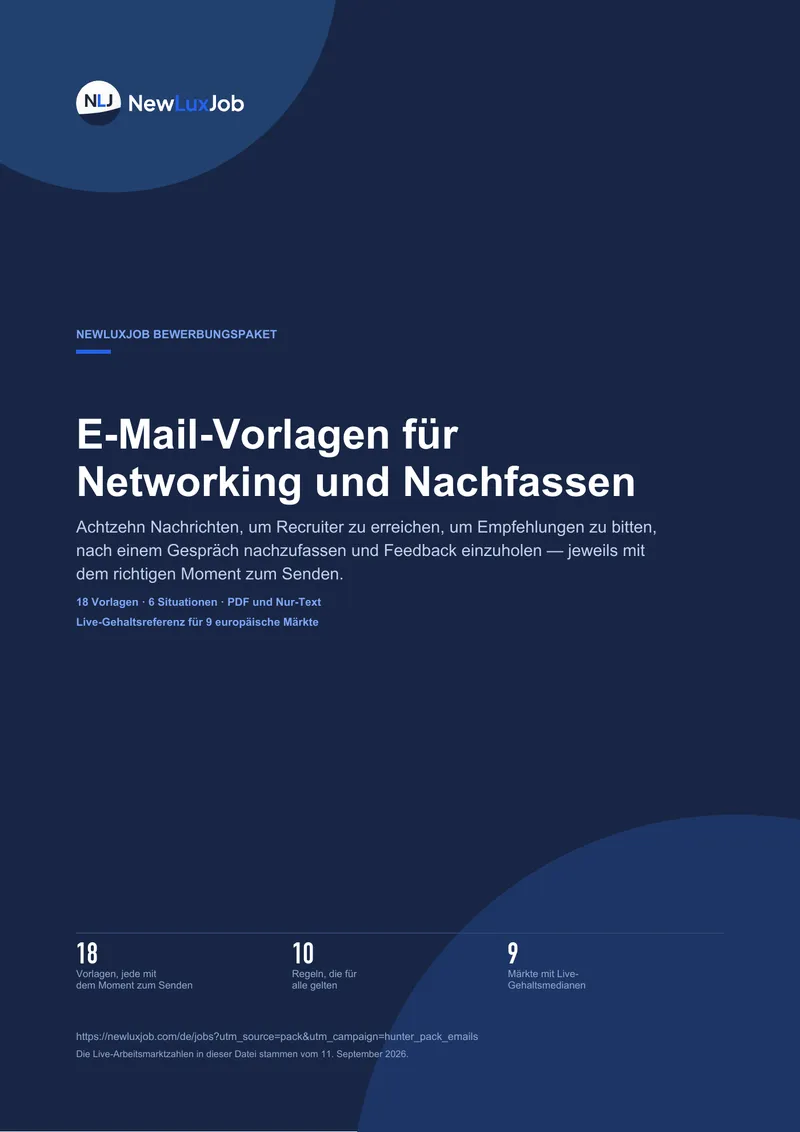 E-Mail-Vorlagen für Networking und Nachfassen, Seite 1