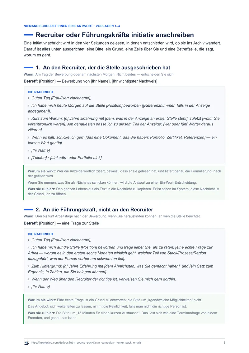 E-Mail-Vorlagen für Networking und Nachfassen, Seite 2