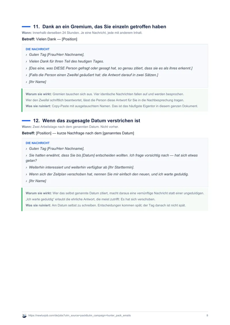E-Mail-Vorlagen für Networking und Nachfassen, Seite 4