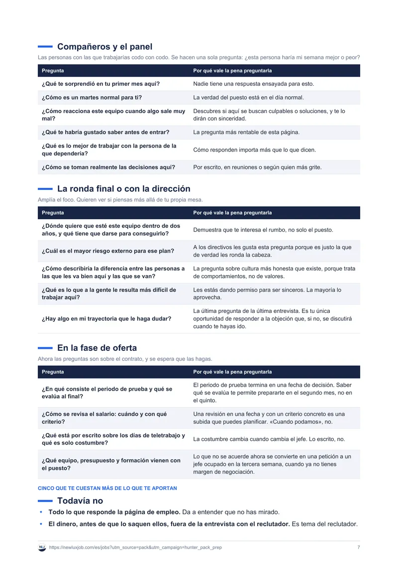 Planificador para preparar entrevistas, página 4