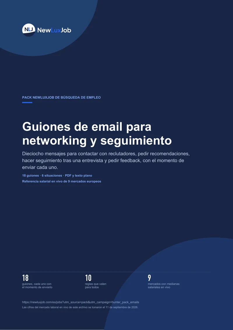 Plantillas de correos para networking, página 1