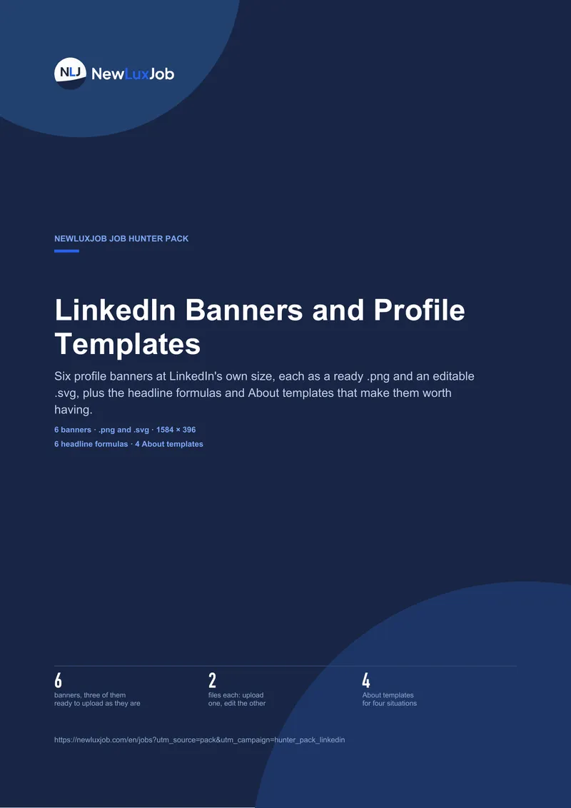 Набір для профілю LinkedIn, сторінка 1