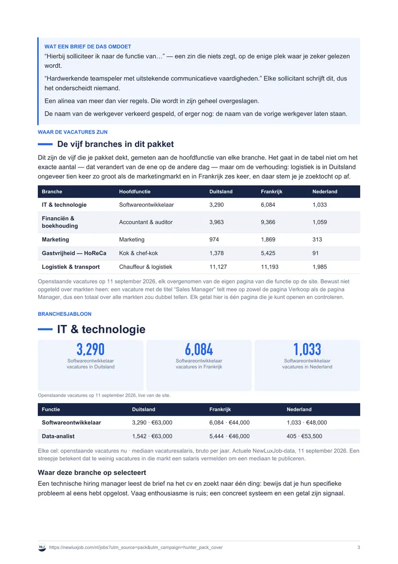 Sjablonen voor motivatiebrieven, pagina 3