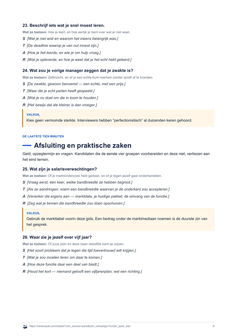 30 sollicitatievragen met STAR-antwoorden, pagina 4