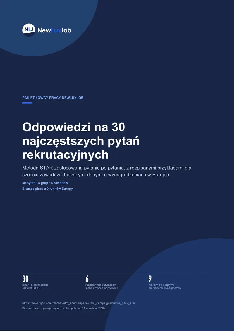 30 pytań rekrutacyjnych z odpowiedziami STAR, strona 1