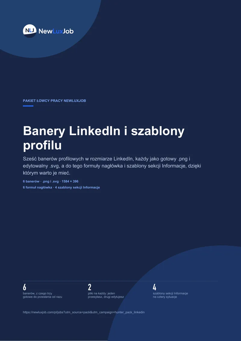 Zestaw do profilu LinkedIn, strona 1