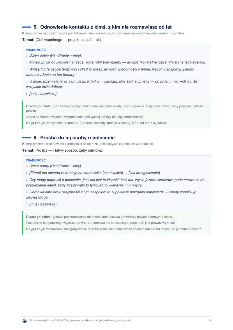 Szablony maili do networkingu i follow-upu, strona 3