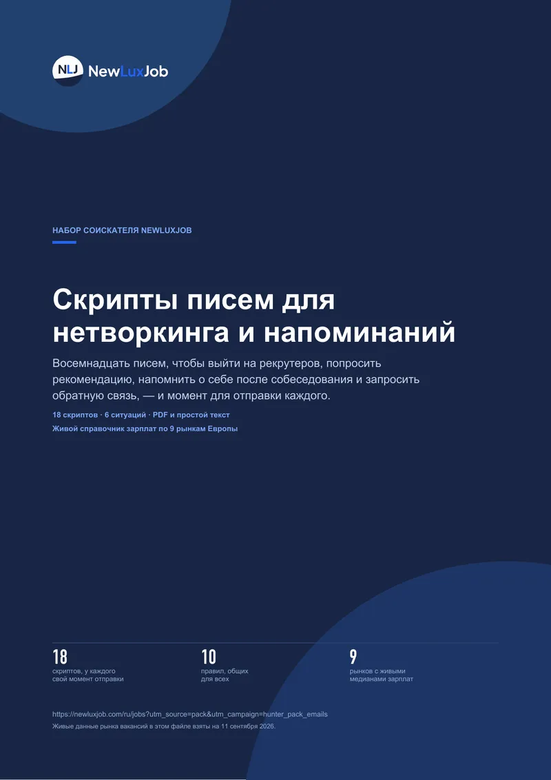 Шаблоны писем для нетворкинга, страница 1