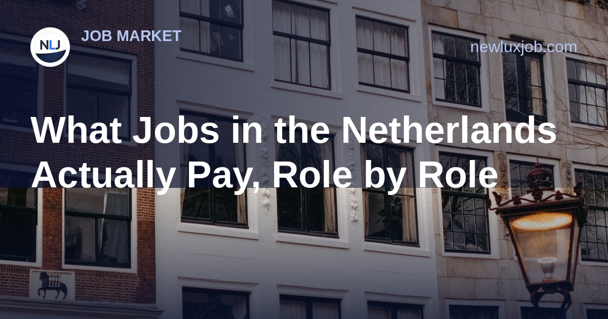What Jobs in the Netherlands Actually Pay, Role by Role