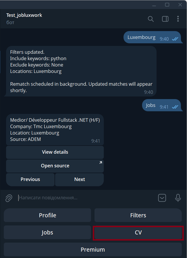 Open CV section